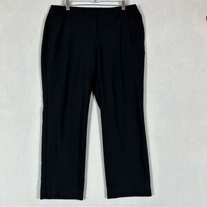 Chico’s 2 So Slimming Black Ponte Pants Women’s 12 Short Stretch Business Casual